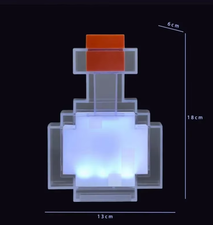 Luminária Poção Minecraft