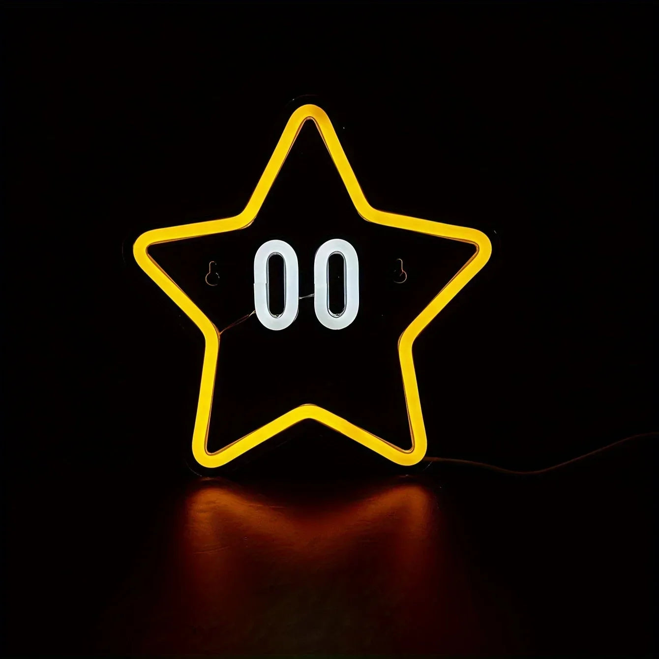 Neon de Parede Power Up Super Estrela