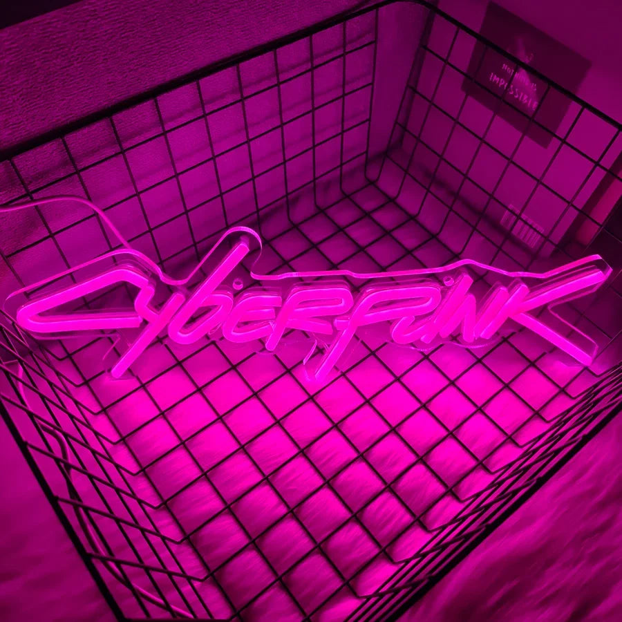 Neon de Parede Logo Cyberpunk