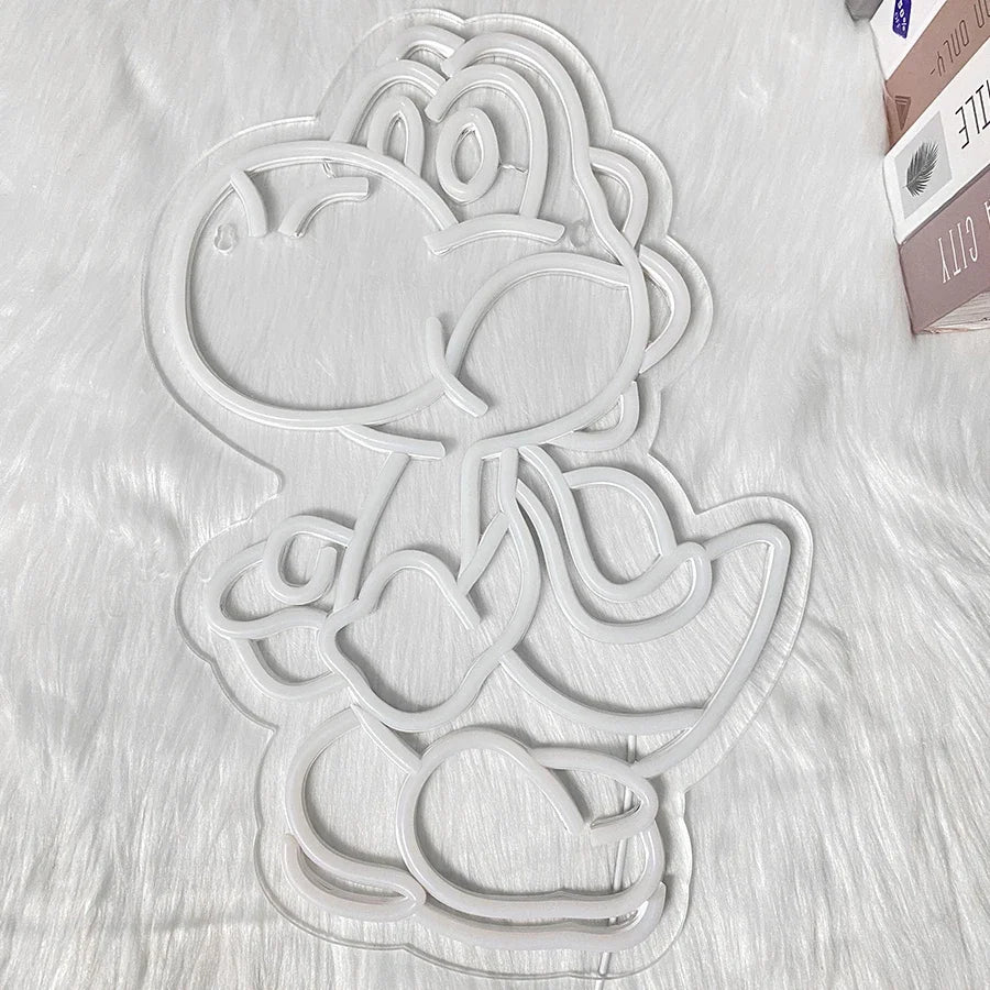 Neon de Parede Yoshi Mario