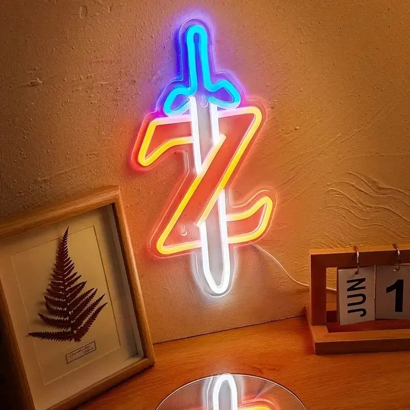 Neon de Parede Z Espada Mestra