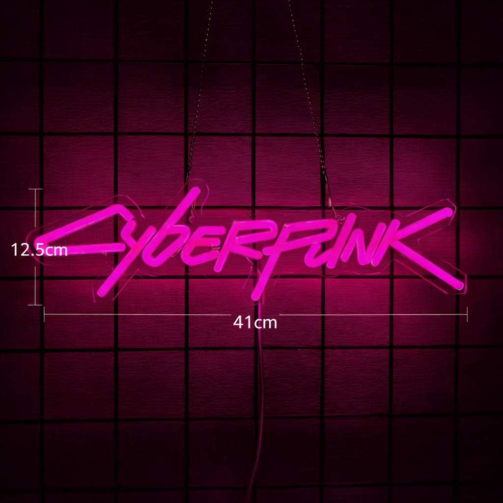 Neon de Parede Logo Cyberpunk